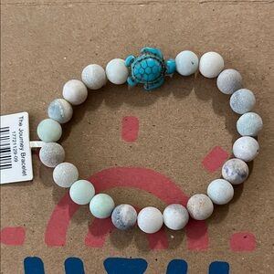 Fahlo Track A Sea Turtle Beaded Stretch Bracelet NWT